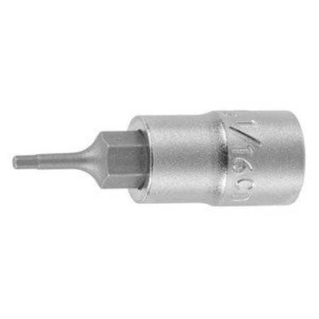 HOLEX 1/4 inch Drive Bit Socket, 1/16 inch 631722 1/16